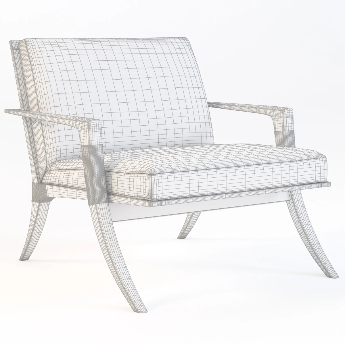 Baker Chair Collection 01 3D Model_04